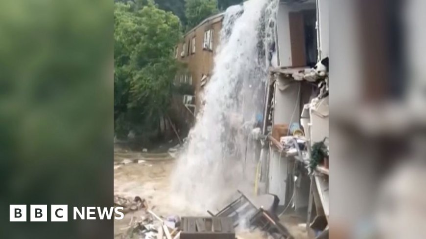 Watch: Houses and roads destroyed by deadly flash flooding in West Virginia