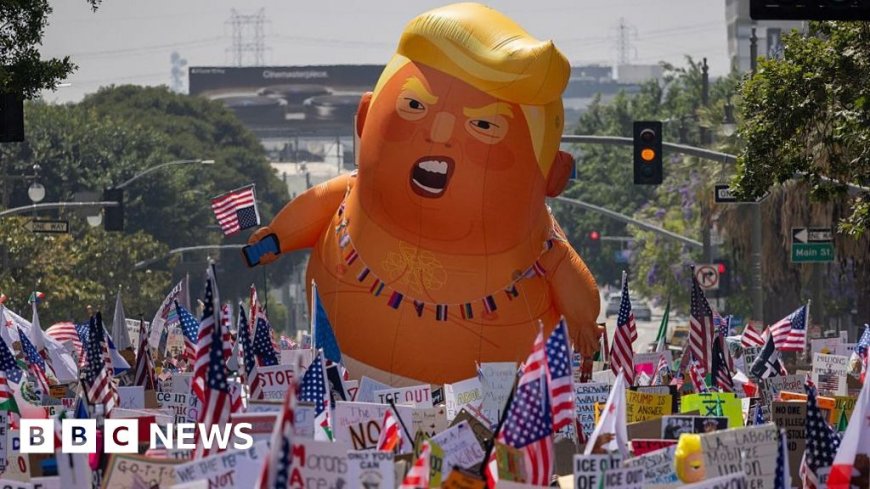 Watch: 'No Kings Day' protests against Trump take place across US