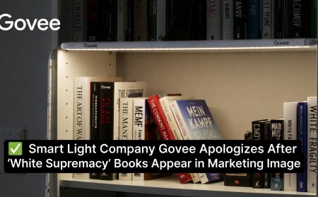 Smart Light Company Govee Apologizes After 'White Supremacy' Books Appear in Marketing Image