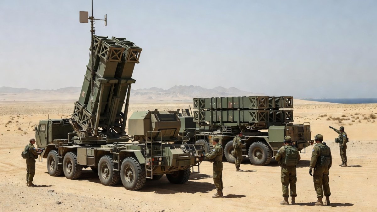 Greek Patriot missile defense battery deployed near Yanbu, Saudi Arabia