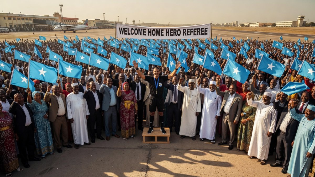 Somali World Cup Referee Omar Artan Welcomed Home as Hero After US Entry Denial