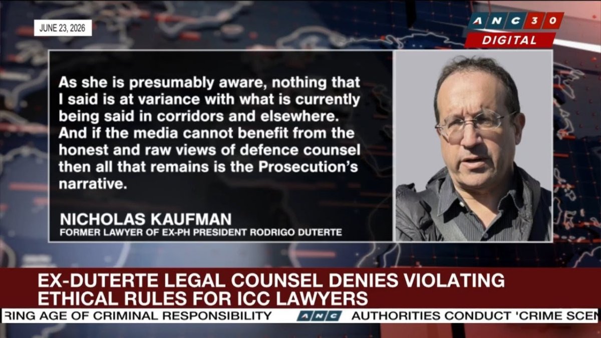 ICC Judge Warns Lawyers on Duterte Case Media Statements