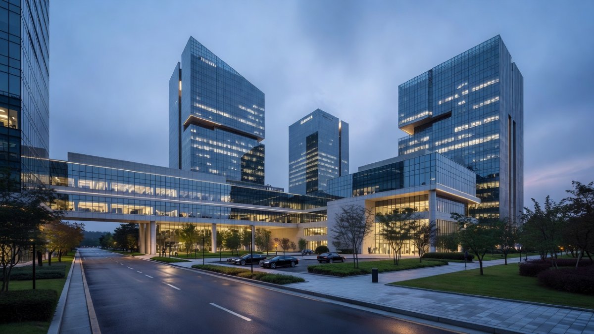 Samsung and SK Hynix semiconductor facility in South Korea