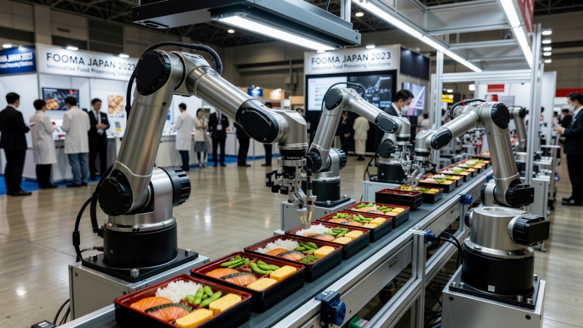 Robotic automation systems demonstrated at FOOMA JAPAN 2026