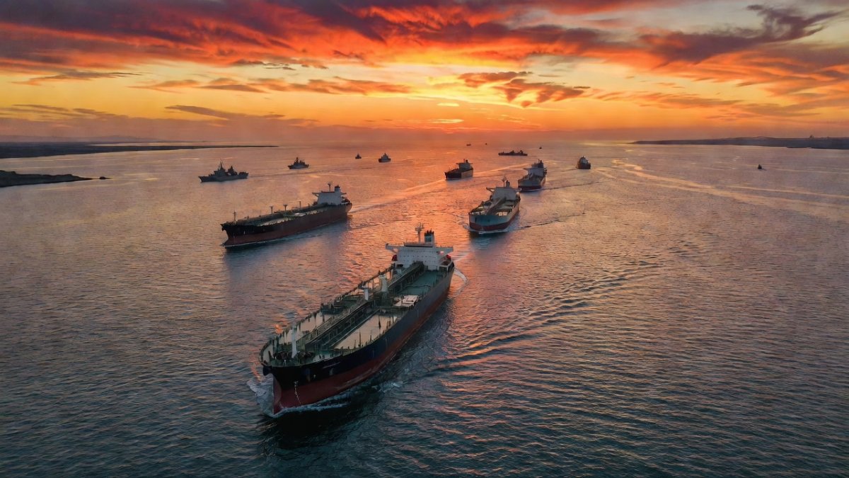 Oil tankers navigate the Strait of Hormuz as tensions escalate