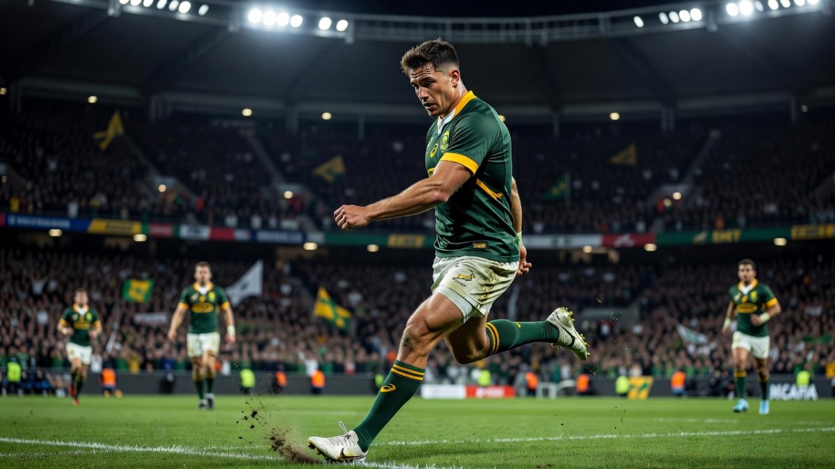 Young Springbok debutant Riley Norton in action