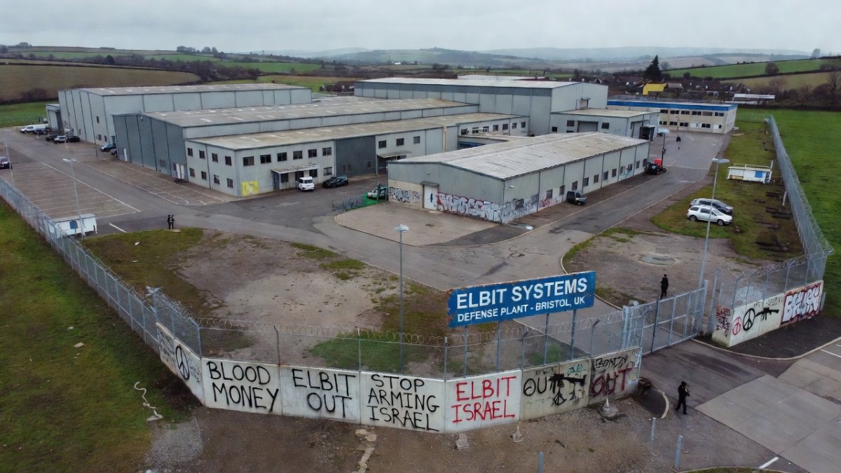 An Elbit Systems defense manufacturing facility in the United Kingdom which has been the target of repeated Palestine Action protests