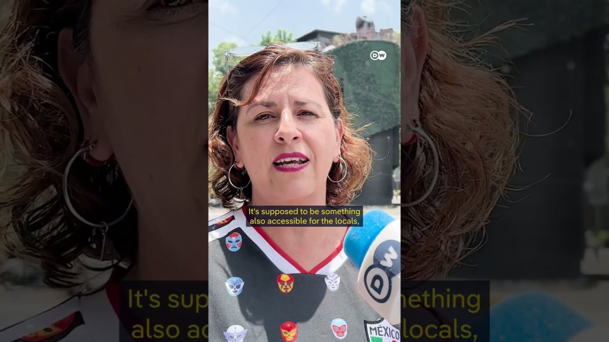 Women searcher collectives buscadoras protesting during World Cup 2026 opener in Mexico City