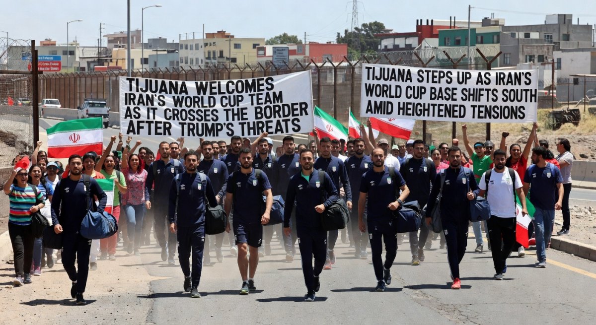 Tijuana welcomes Iran’s World Cup team as it crosses the border after Trump’s threats
