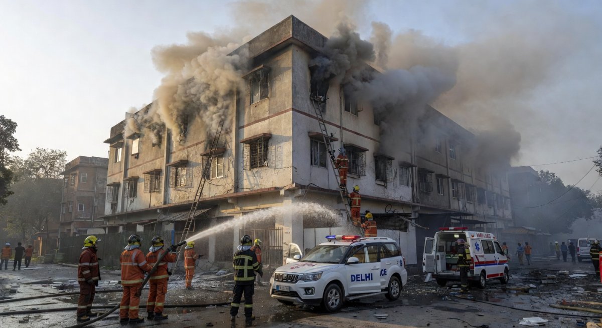 Fire Claims 21 Lives at Micasa Inn in Malviya Nagar — Delhi Hotel Tragedy