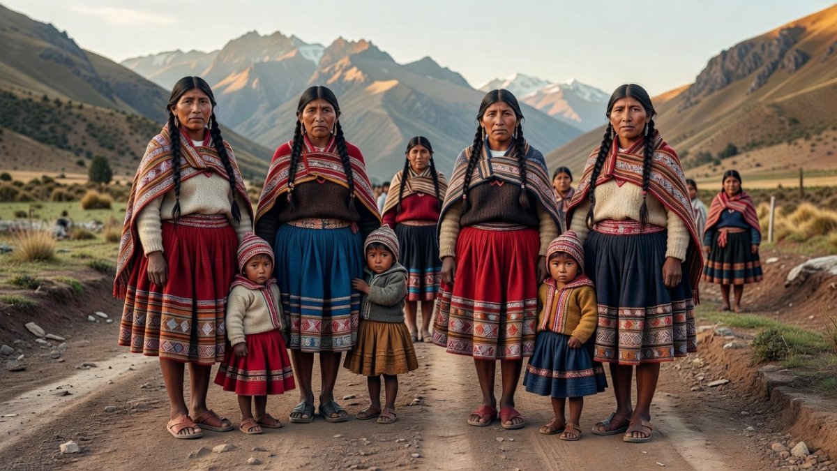 Indigenous Quechua community in rural Bolivia