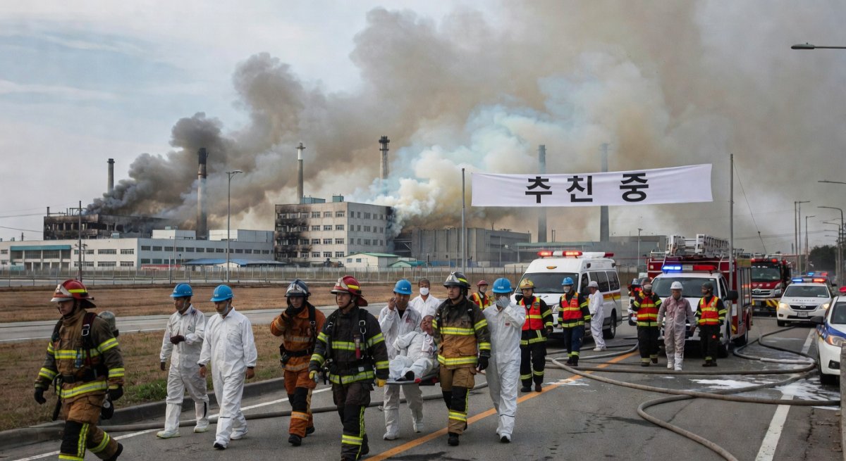 Fire and Toxic Gas Leak at SK Hynix Cheongju Plant Injures Workers, Evacuates Thousands