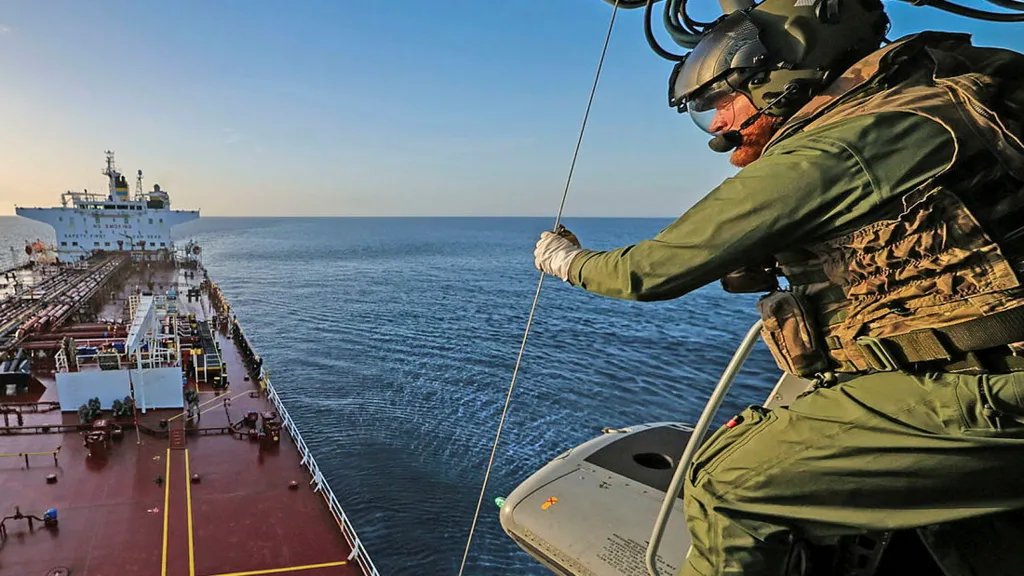 UK Royal Marines Board Russian Shadow Fleet Oil Tanker