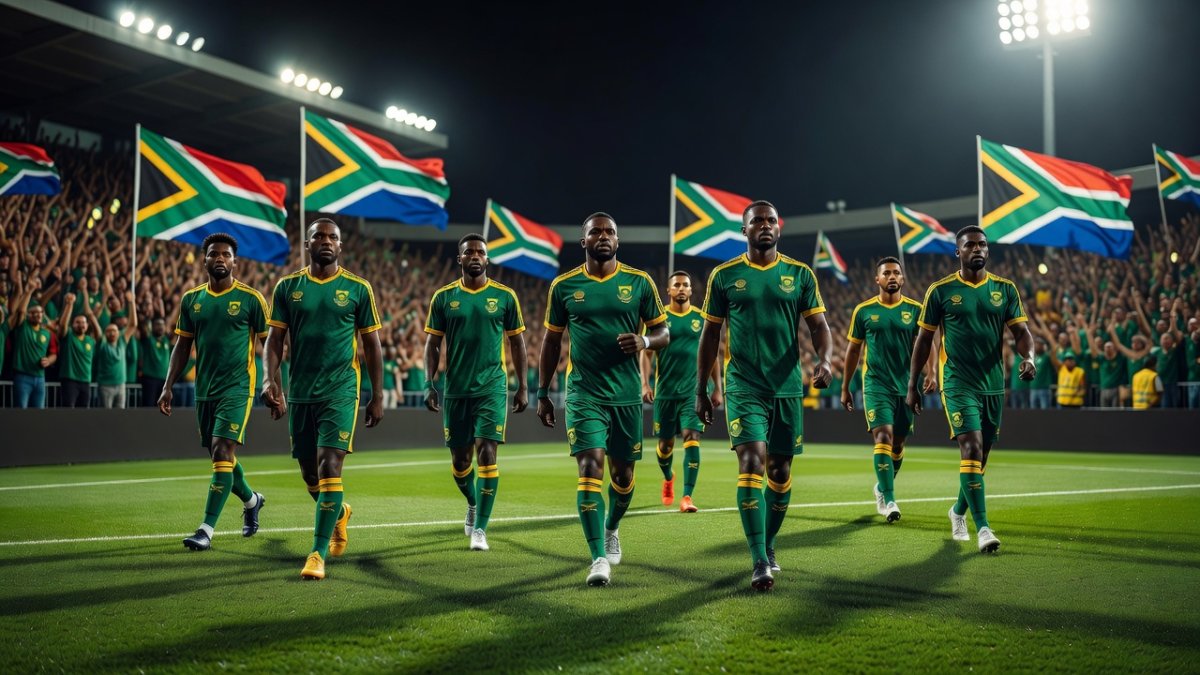 Bafana Bafana players training at high altitude in Pretoria ahead of the World Cup