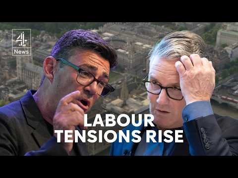Channel 4 News video thumbnail showing Keir Starmer under political pressure