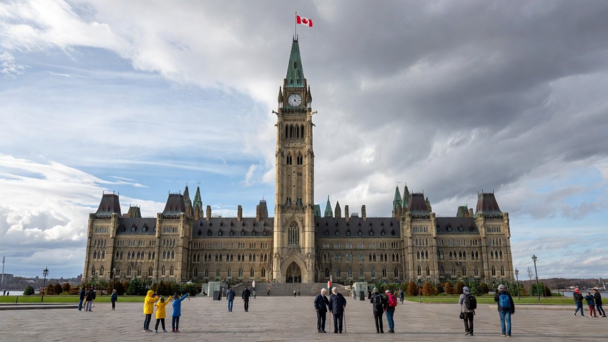 Parliament Hill in Ottawa, Canada, with Peace Tower visible