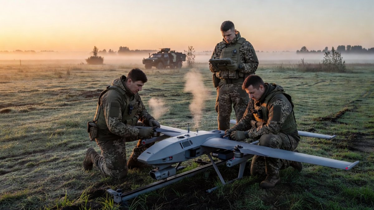 Ukrainian military drone operators prepare for launch as drone warfare reshapes the battlefield
