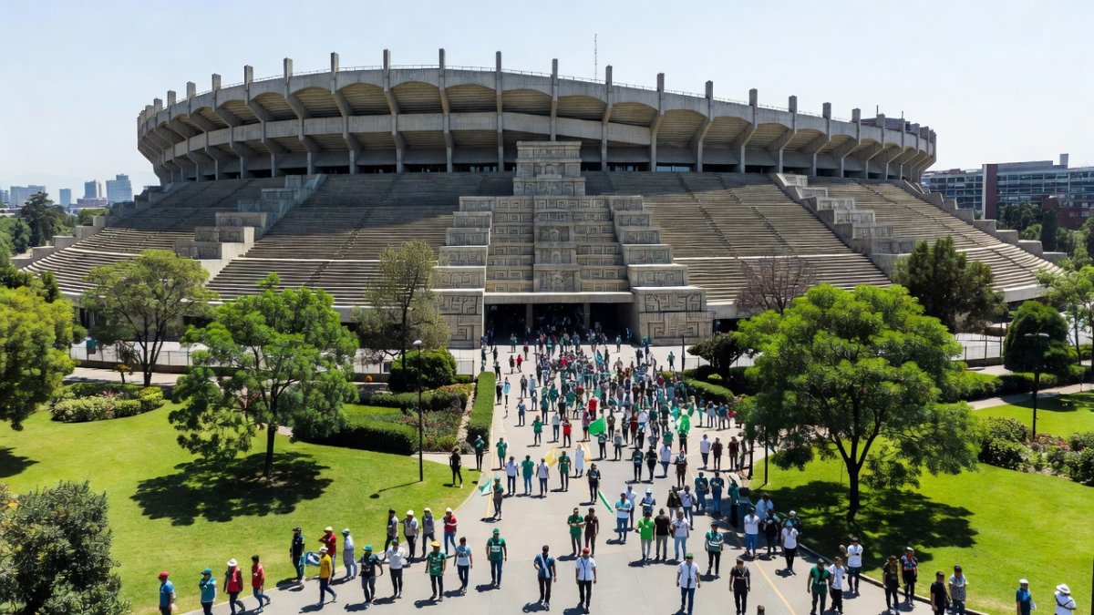 Mexico City Stadium (Estadio Azteca) hosting World Cup matches in 2026