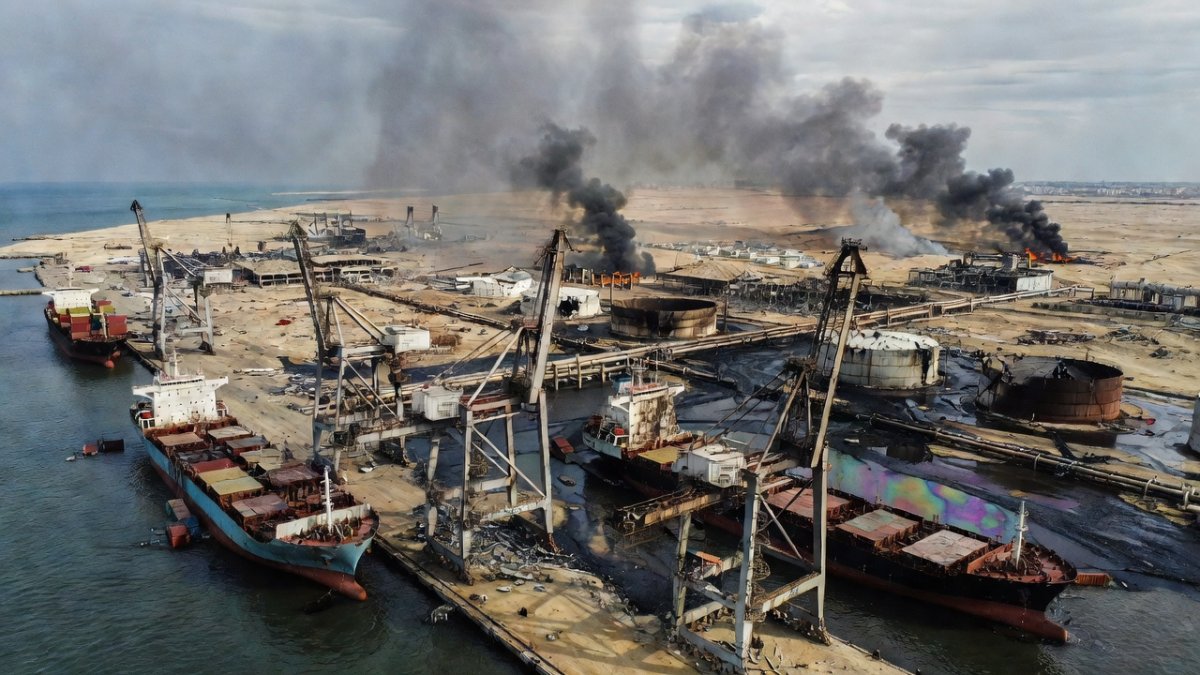 Port infrastructure damaged during Iran conflict