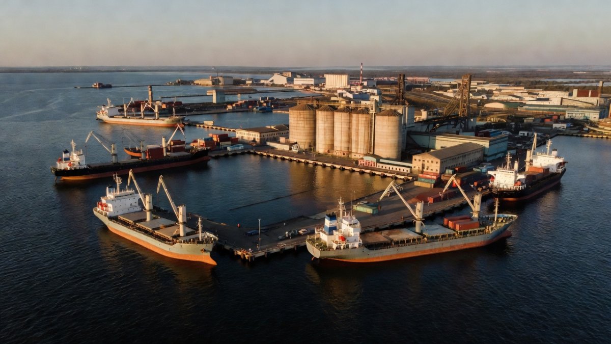The Black Sea port of Mykolaiv, a critical hub for Ukrainian grain exports
