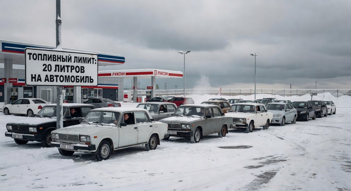 Russia Imposes Fuel Rationing as Ukrainian Strikes Cripple Refineries