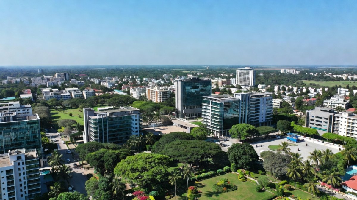 Bhubaneswar cityscape showing urban infrastructure and development