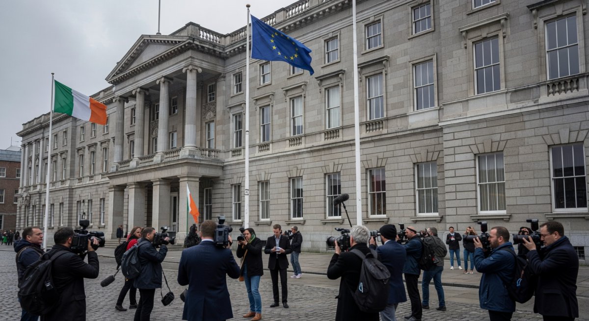 Irish government buildings in Dublin where the travel ban decision was made