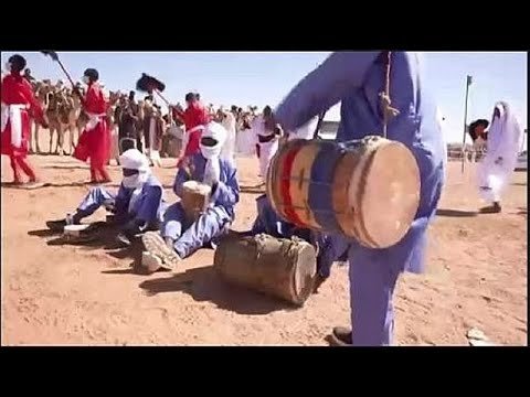 Camel riders competing in the Great Camel Race at FICSA