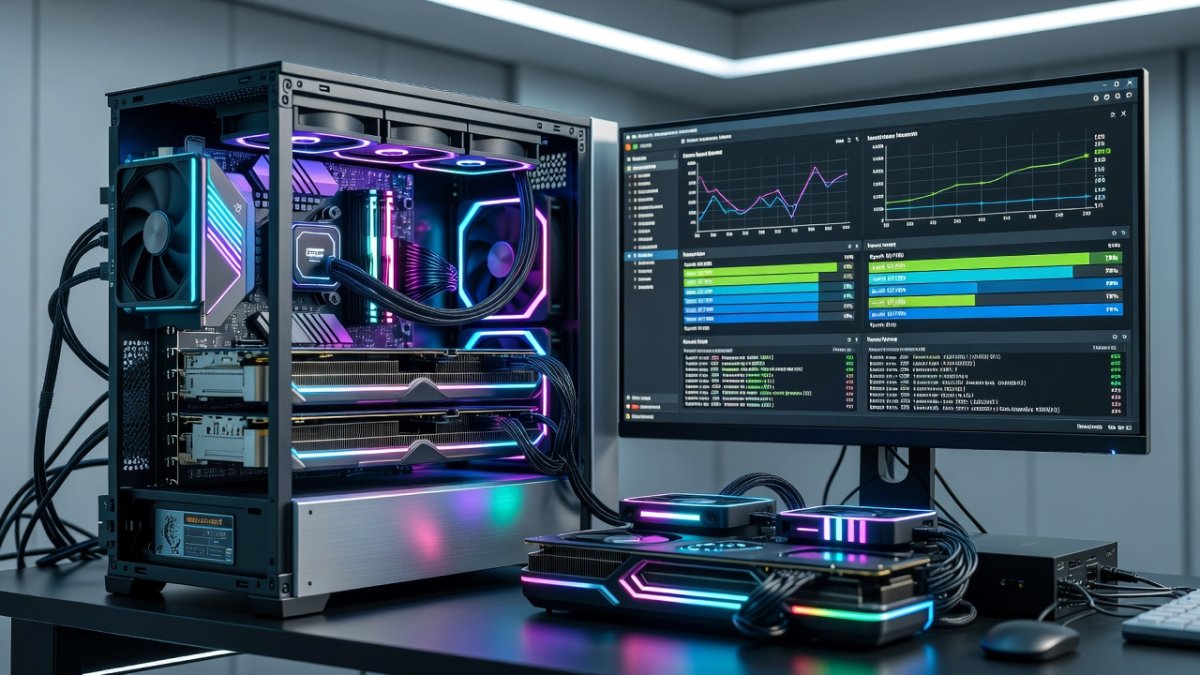 AI training software interface