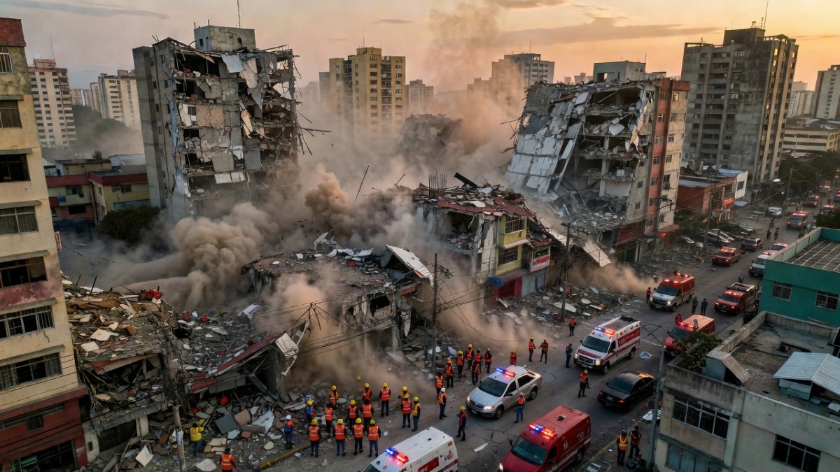 Venezuela Rocked by Twin Earthquakes: 7.5 Magnitude Devastates Caracas Region