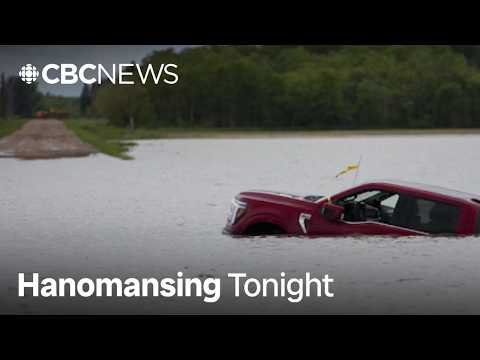 CBC News report on Manitoba storm showing flooding and tornado damage