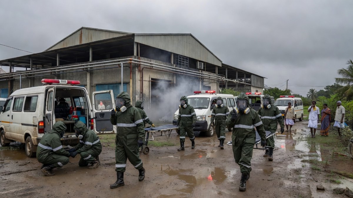 Tamil Nadu Ammonia Gas Leak: 7 Migrant Women Workers Dead, 67 Hospitalised in Thiruvallur Factory Tragedy