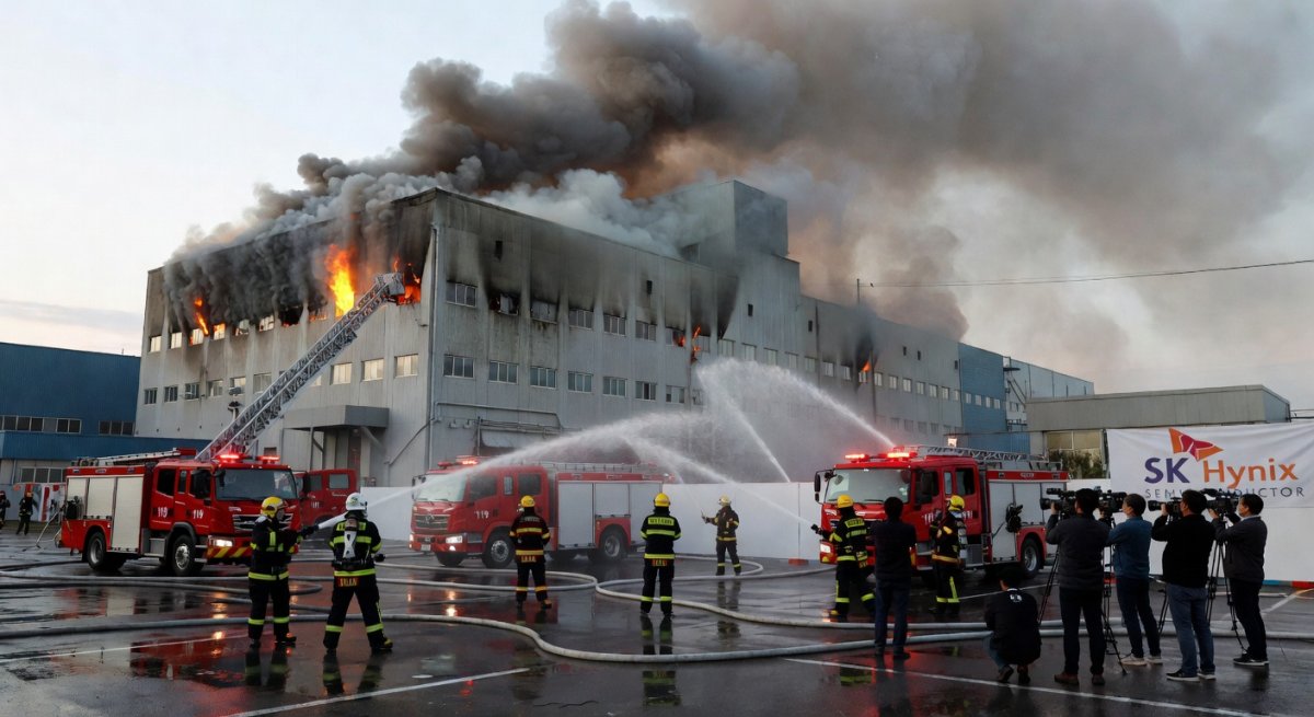 Fire Breaks Out at SK Hynix Semiconductor Facility in Icheon