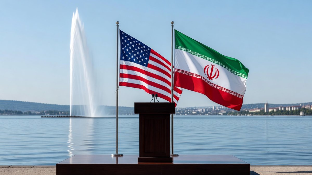 Donald Trump speaking on Iran policy