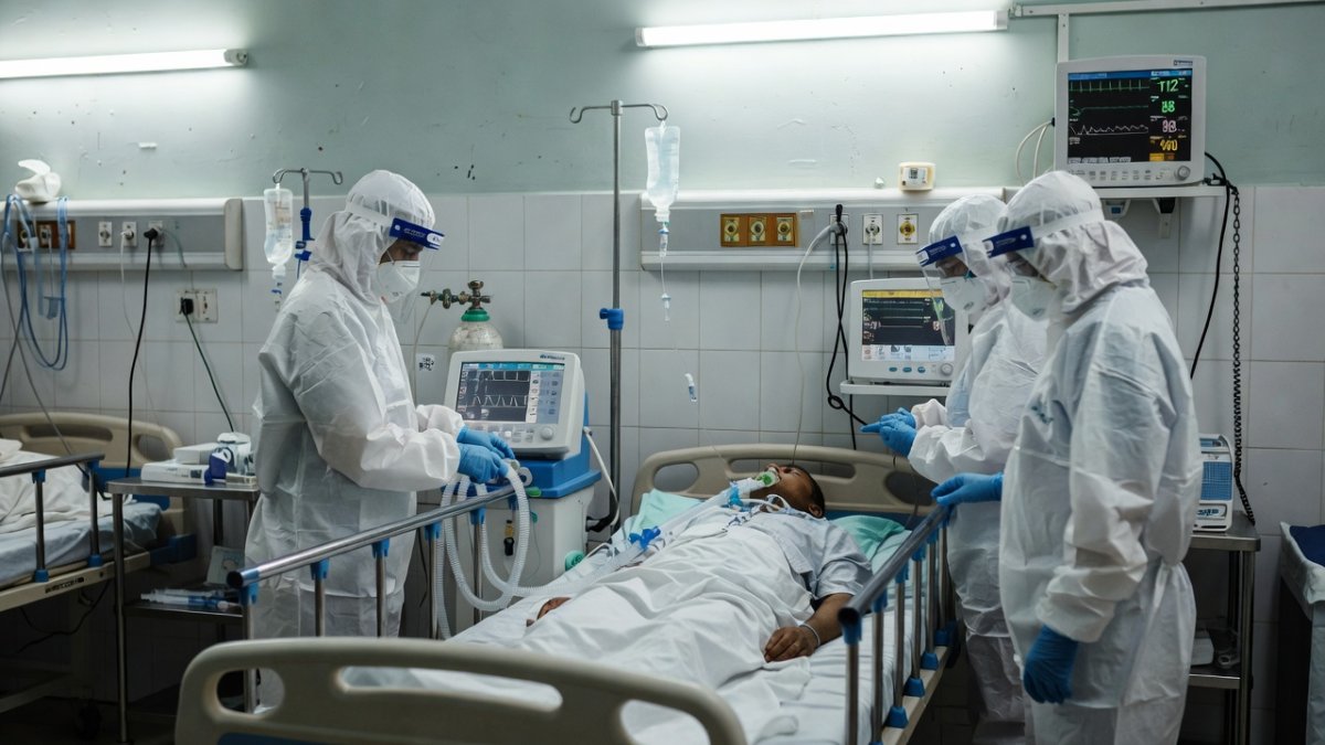 Isolation ward at Kozhikode government hospital treating Nipah virus patient on ventilator