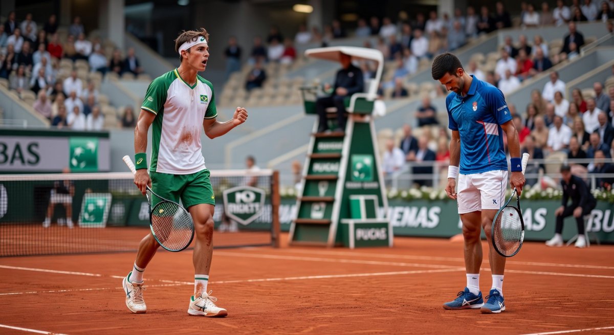 Fonseca ends Djokovic’s run at Roland Garros