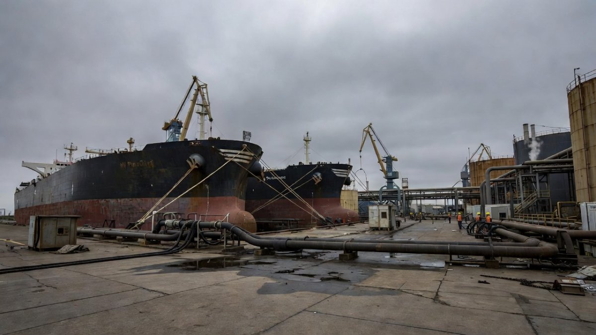 Oil tankers and refinery