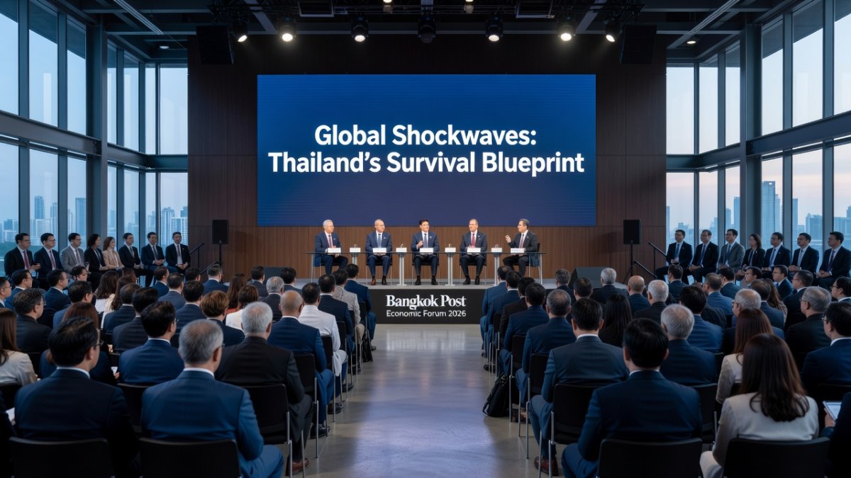 Minister Varawut Silpa-archa Strengthening Thailands Core at Bangkok Post Economic Forum 2026