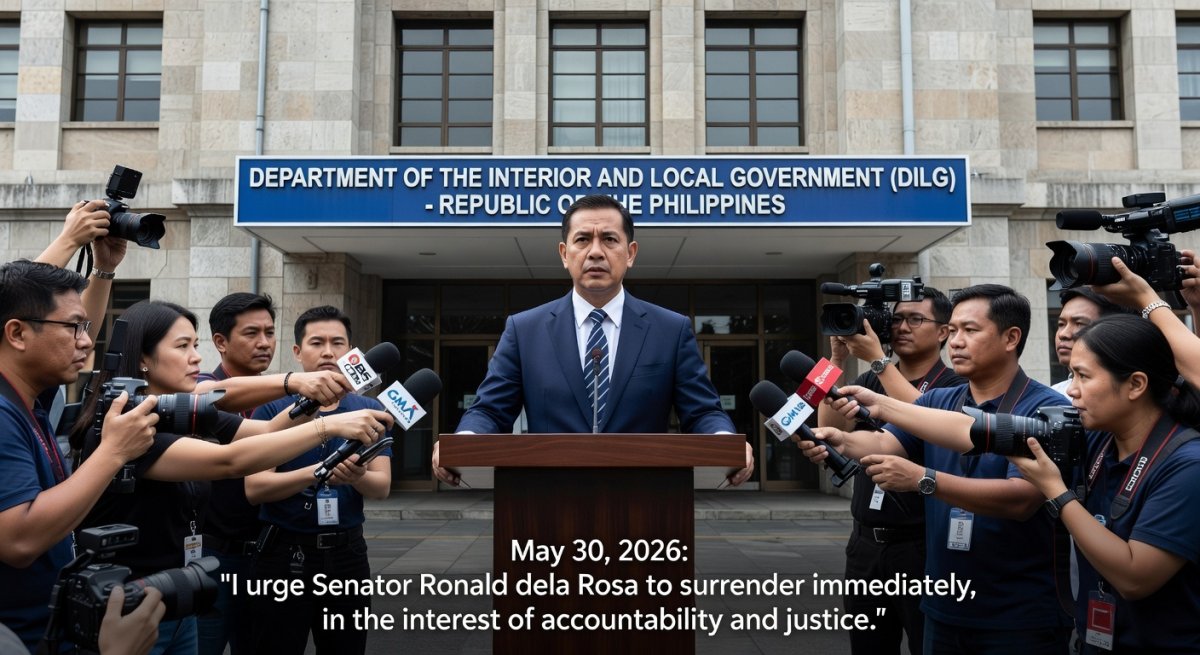 DILG chief Remulla appeals to Dela Rosa to surrender