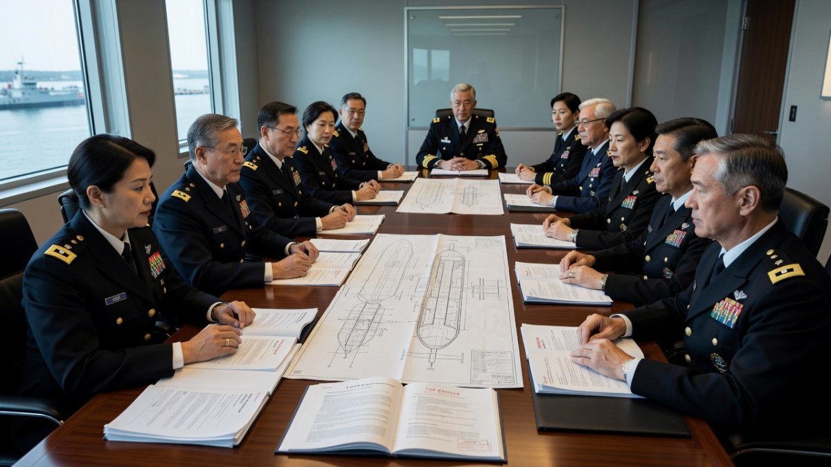 US and South Korean defense officials during consultations on naval cooperation and submarine technology