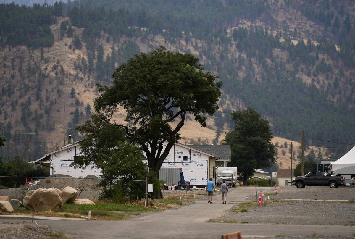 Lytton BC community members and temporary facilities