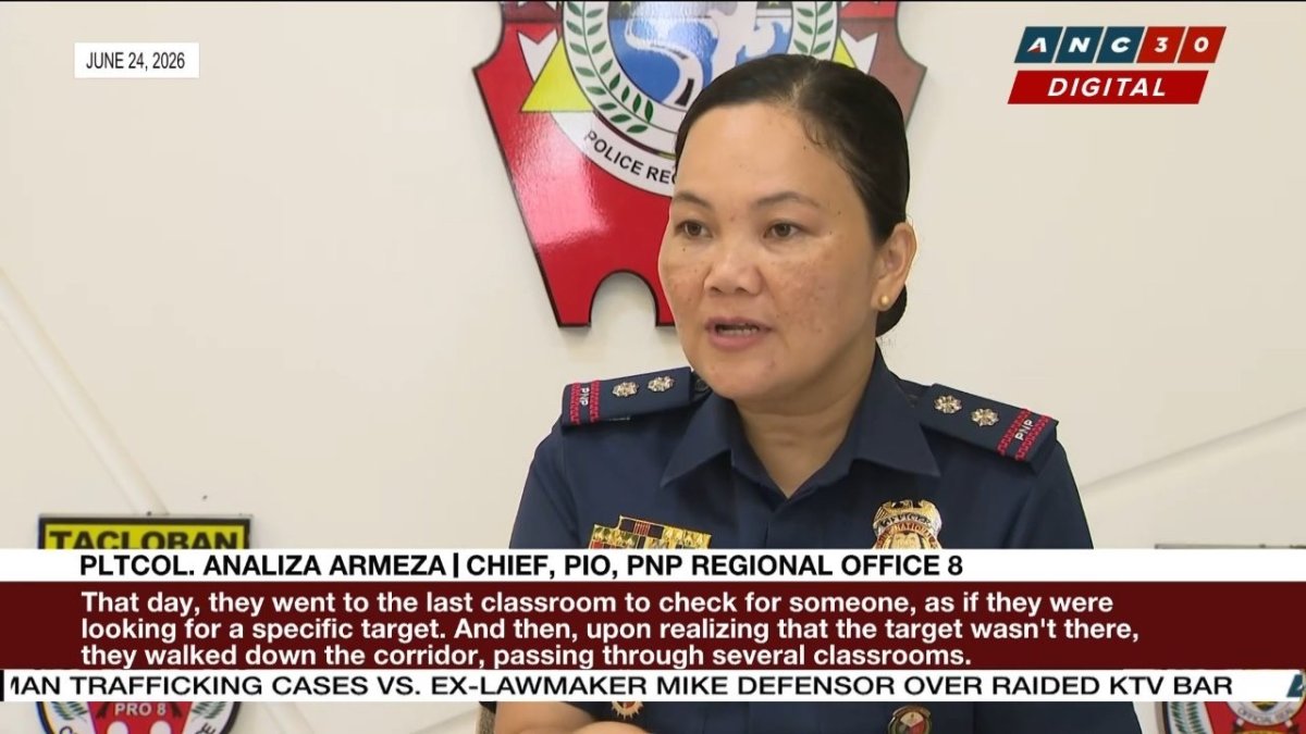 PNP investigation into Tacloban school shooting weapons and suspects