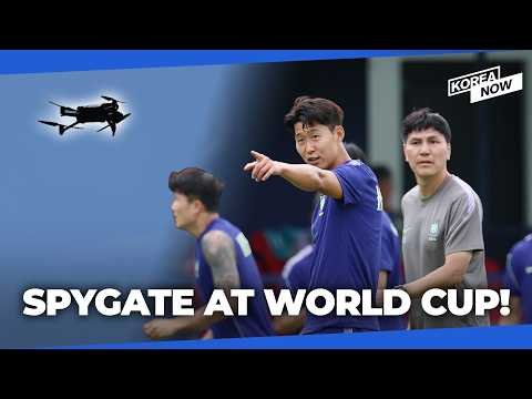 South Korea national football team training ahead of World Cup match against Mexico