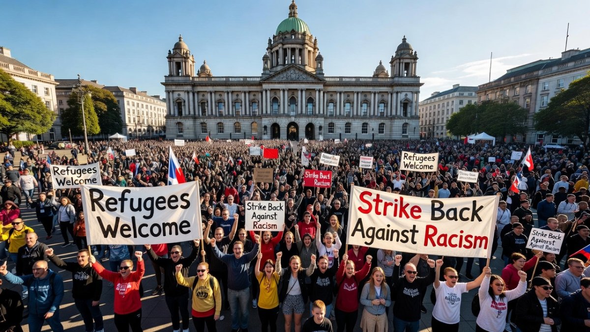 Belfast Anti-Racism Rally Draws 20,000 After NI Unrest