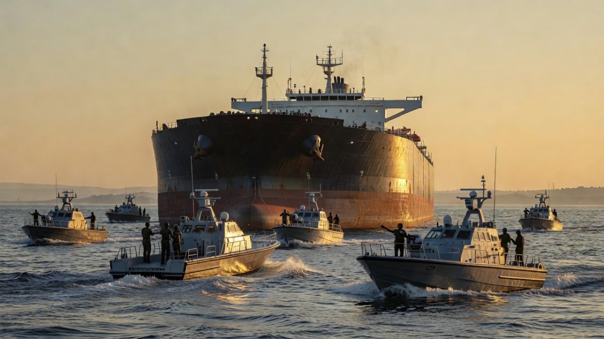 Oil tanker traffic disruption in the Strait of Hormuz following Iran's closure of the strategic waterway during the 2026 conflict