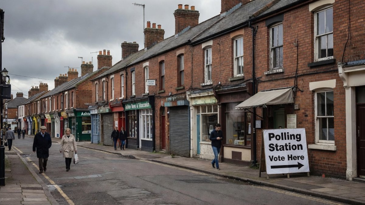 Ashton-in-Makerfield high street, the heart of the Makerfield constituency in Greater Manchester