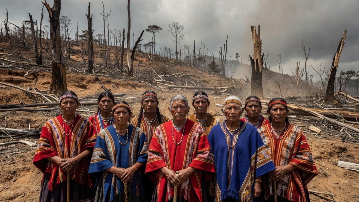 Nasa Indigenous community members in Cauca, Colombia
