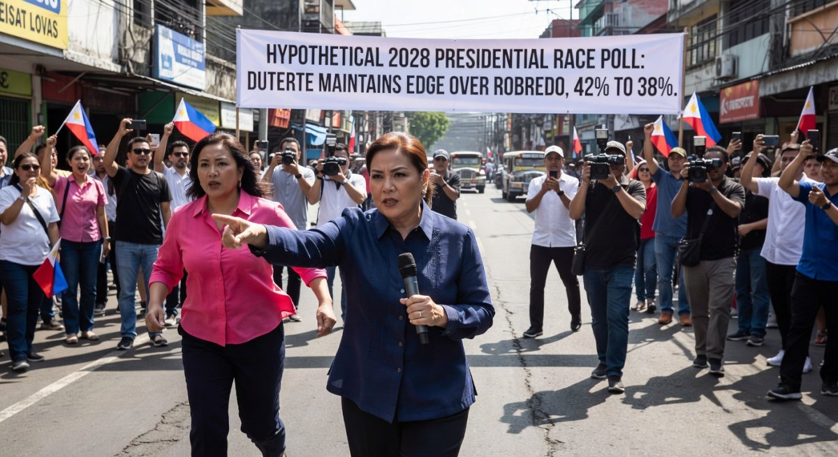 Leni Robredo closes in on Sara Duterte in hypothetical 2028 race — poll