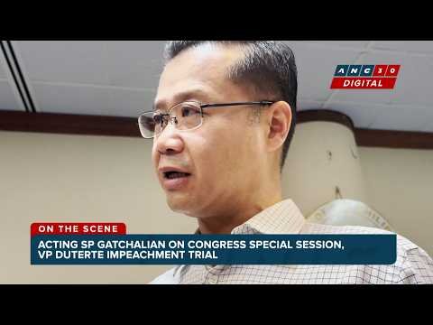 Gatchalian Confirms He Will Preside Over VP Sara Duterte Impeachment Trial