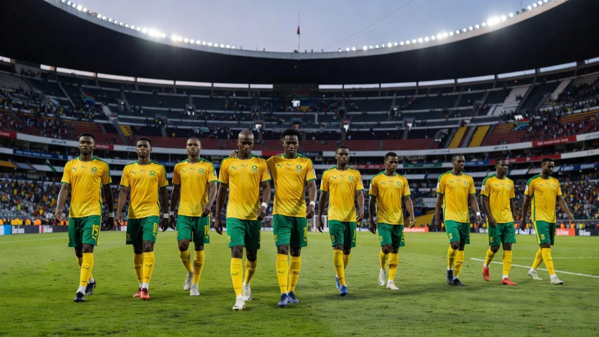 South Africa Bafana Bafana players at the 2026 FIFA World Cup
